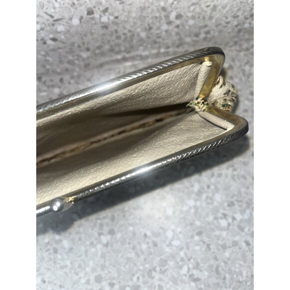 Tapestry Floral Clutch Kiss Closure Bag Purse Vintage Gold Tone Hardware 12 x 8" - Picture 8 of 11